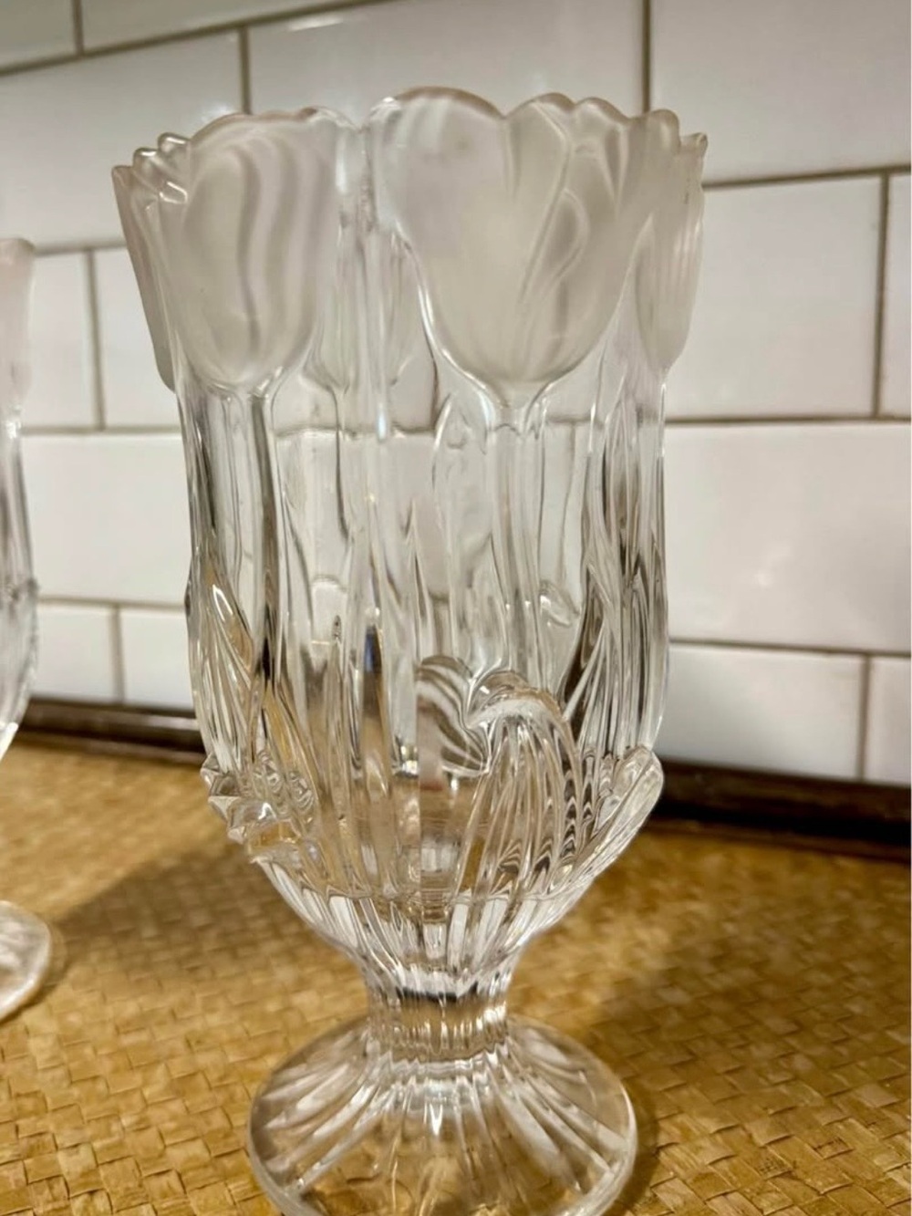 7" Footed Vase Tulip by BLOCK